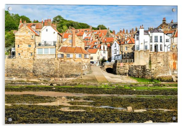 Robin Hoods Bay Yorkshire Acrylic by Tim Hill