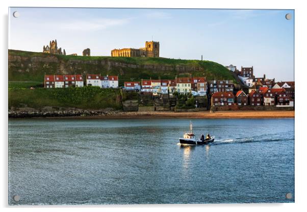 Whitby Fishing Boat Acrylic by Tim Hill