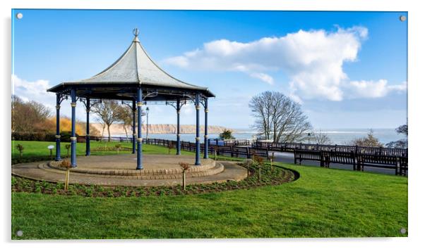 Filey Bandstand Acrylic by Tim Hill