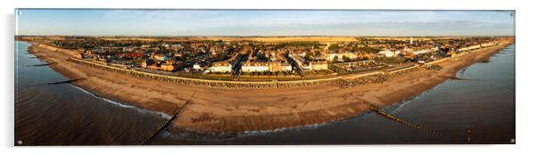 Withernsea Drone Panoramic Acrylic by Tim Hill