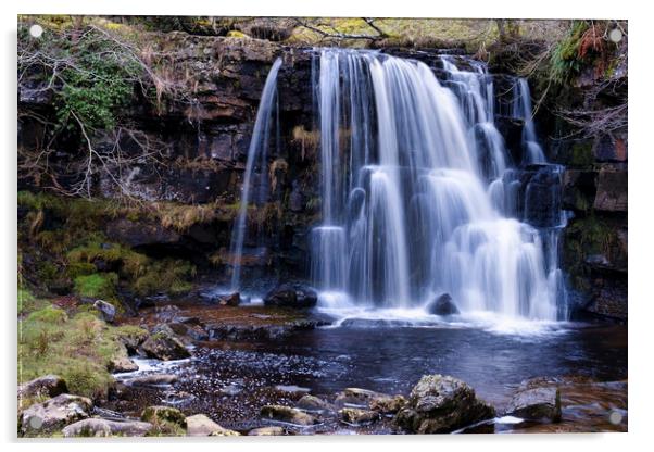 East Gill Force Yorkshire Acrylic by Tim Hill