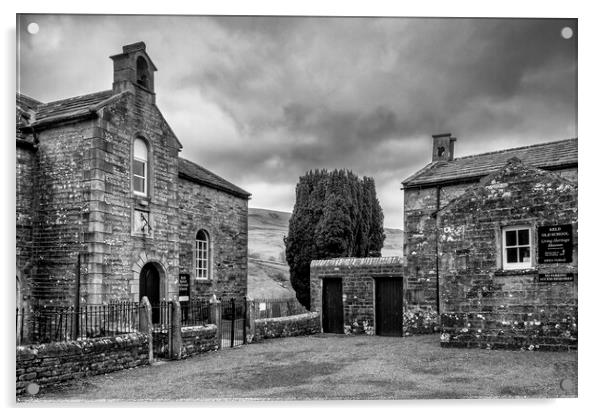 Keld Old School Black and White Acrylic by Tim Hill