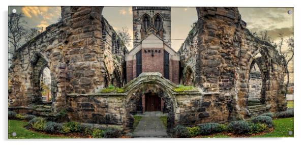 Pontefract All Saints Church Acrylic by Tim Hill