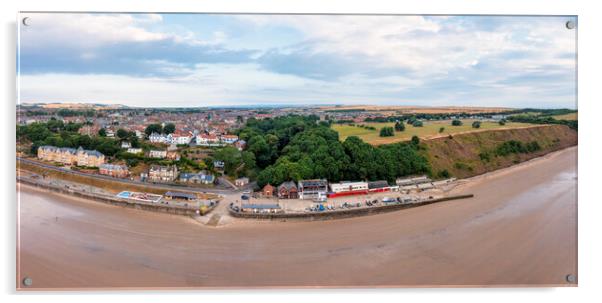 Filey Aerial Panoramic Acrylic by Tim Hill