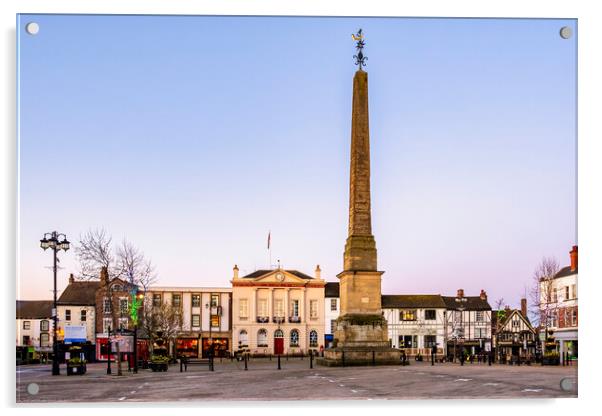 A Glowing Dawn in Ripon Acrylic by Tim Hill