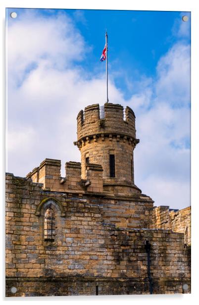 Lincoln Castle Walls Acrylic by Tim Hill