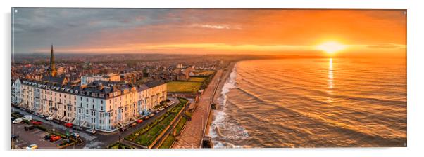 Bridlington Sunrise East Yorkshire Coast Acrylic by Tim Hill