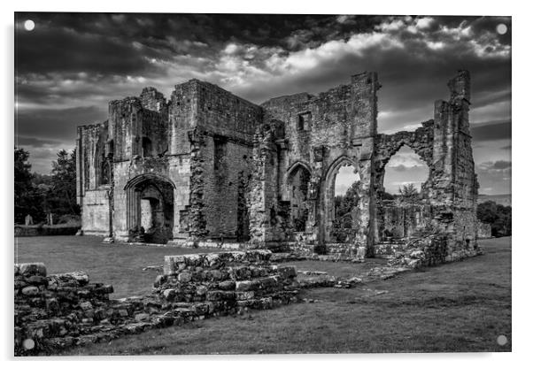 Easby Abbey North Yorkshire Acrylic by Tim Hill