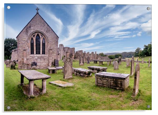 Easby, St Agatha's Church, Yorkshire Acrylic by Tim Hill