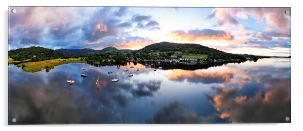 Ambleside Waterfront Sunrise: Lake Windermere Acrylic by Tim Hill