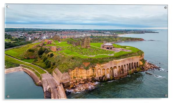 Tynemouth Priory from Above Acrylic by Tim Hill