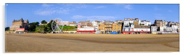 Scarborough Seafront Panoramic Acrylic by Tim Hill