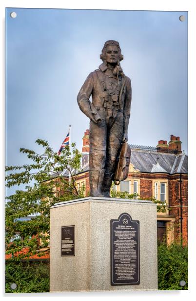 R.A.F. Memorial, Cleethorpes Acrylic by Tim Hill