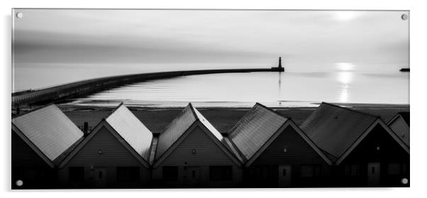 Roker Black and White Acrylic by Tim Hill
