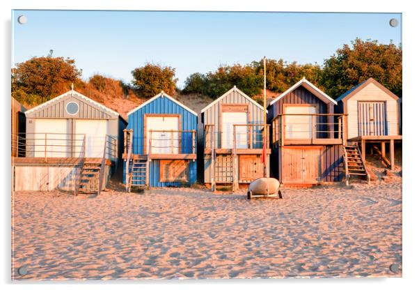 Abersoch Beach Huts Acrylic by Tim Hill