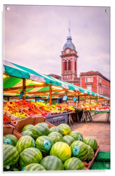 Chesterfield Market Acrylic by Tim Hill