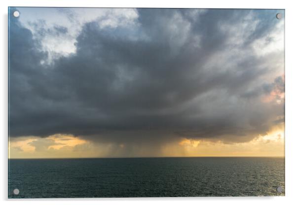 Approaching rain cloud Acrylic by Peter Bardsley
