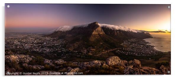 Table Mountain Acrylic by Gunter Nuyts
