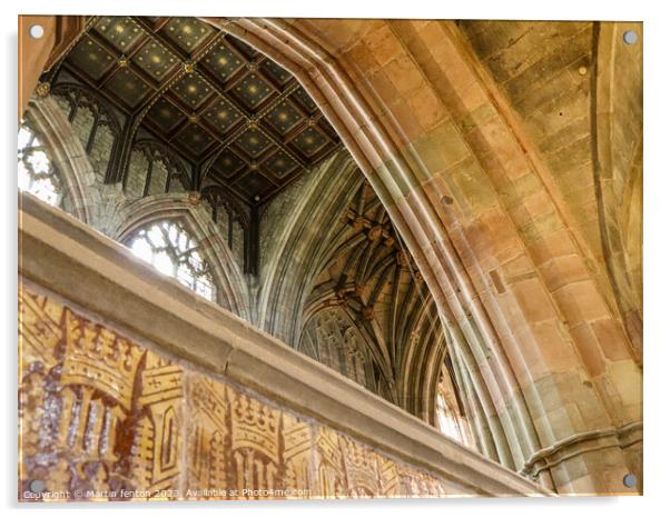 Great Malvern Priory Acrylic by Martin fenton