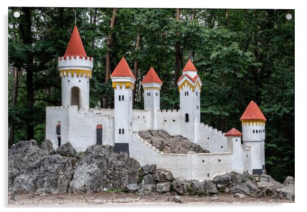 Miniature of the castle on rock Acrylic by Lubos Chlubny