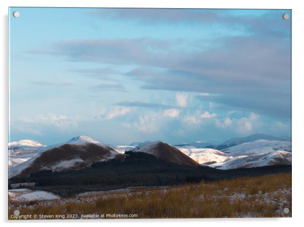 Winter Wonderland in Scottish Borders Acrylic by Steven King