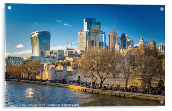 Tower of London Acrylic by Gary Blackall