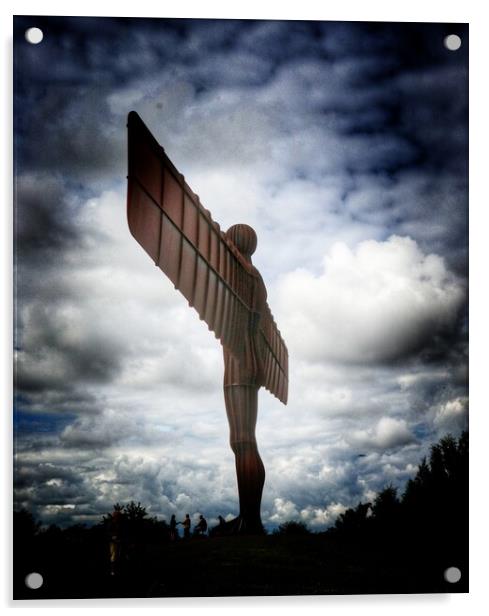 Angel of the North  Acrylic by Tony lopez