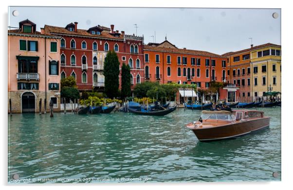 Venice Canal (7) Acrylic by Matthew McCormack