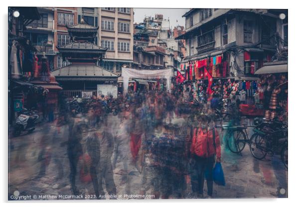 Krazy Kathmandu Acrylic by Matthew McCormack
