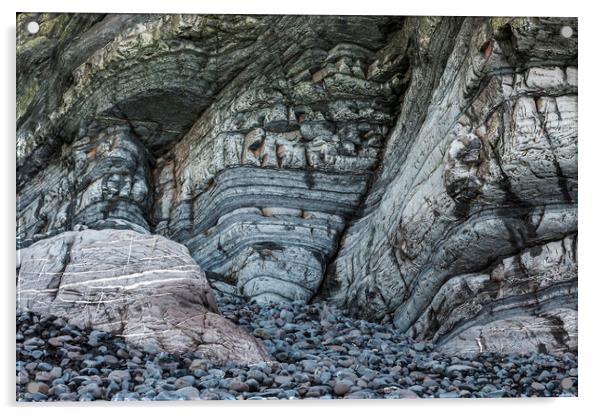 Rock Strata Acrylic by Kevin Howchin