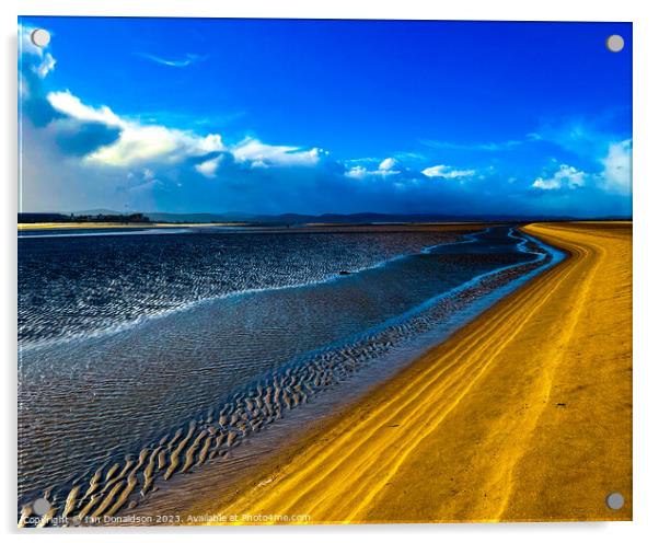 Sand Meets Sea Acrylic by Ian Donaldson