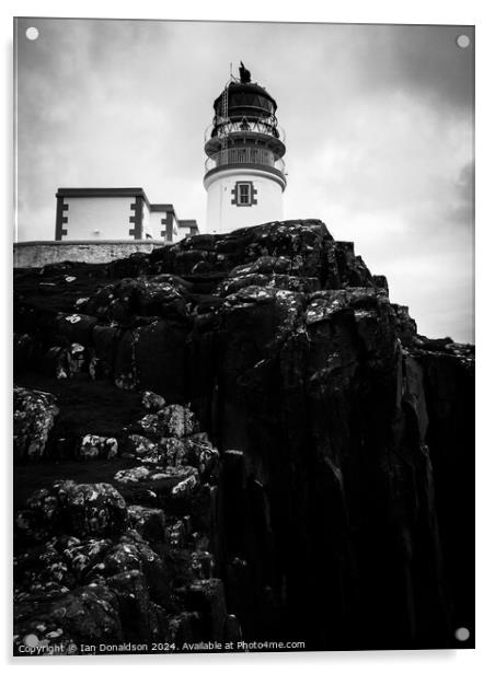 Neist Point  Lighthouse Acrylic by Ian Donaldson