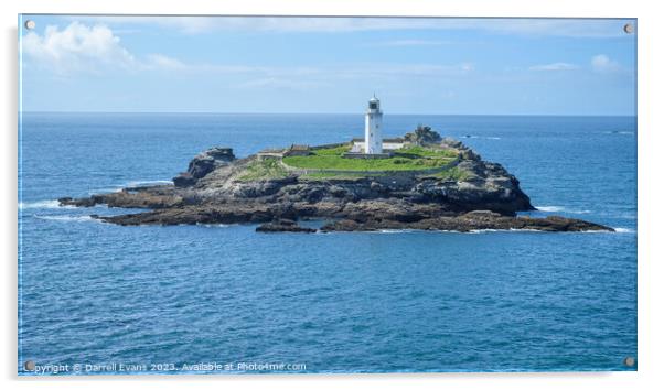 Godrevy Point Acrylic by Darrell Evans