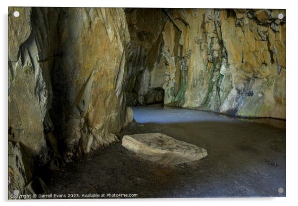 Cathedral Cave Acrylic by Darrell Evans