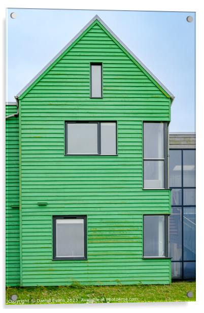 John O'Groats Green House Acrylic by Darrell Evans