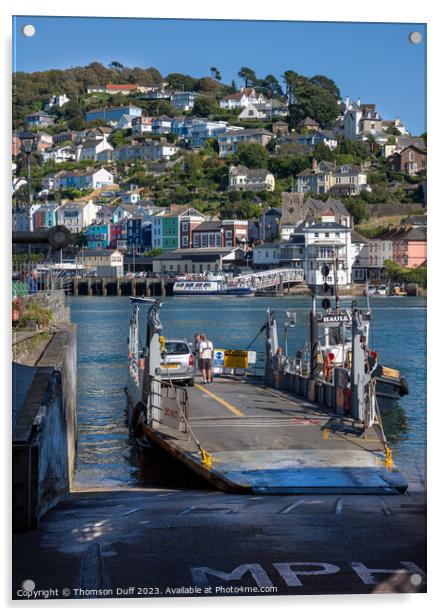 Dartmouth Kingswear Lower Ferry Acrylic by Thomson Duff