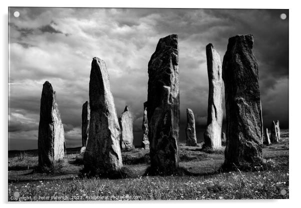 Callanish Standing Stones  Acrylic by Peter Paterson
