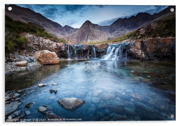 Blue Hour at the Fairy Pools, Isle of Skye Acrylic by Fraser Duff