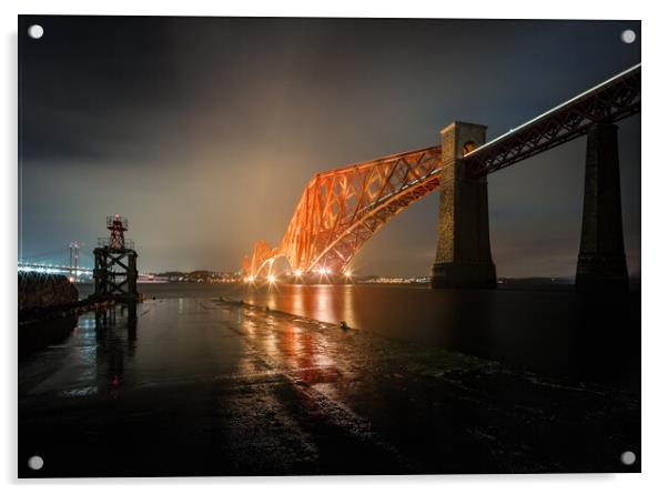 Forth Bridge from South Queensferry, Scotland Acrylic by Fraser Duff