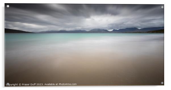 Approaching Storm, Luskentyre Beach, Isle of Harris Acrylic by Fraser Duff