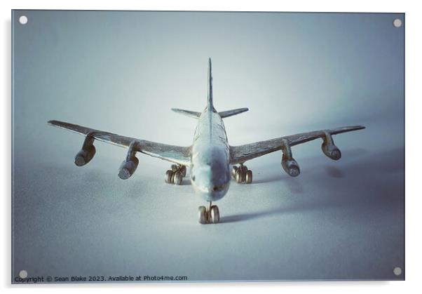 1961 CIJ Air France Boeing 707 Acrylic by Lowercase b Studio 