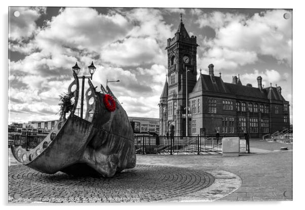 Merchant Seaman Memorial and Pier Head Building Acrylic by Terry Brooks