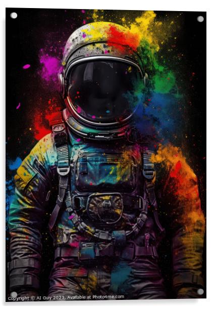 AI Astronaut Acrylic by Craig Doogan Digital Art