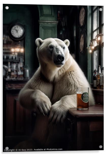 Polar Beer Acrylic by Craig Doogan Digital Art