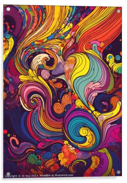 Abstract LSD Visuals Acrylic by Craig Doogan Digital Art