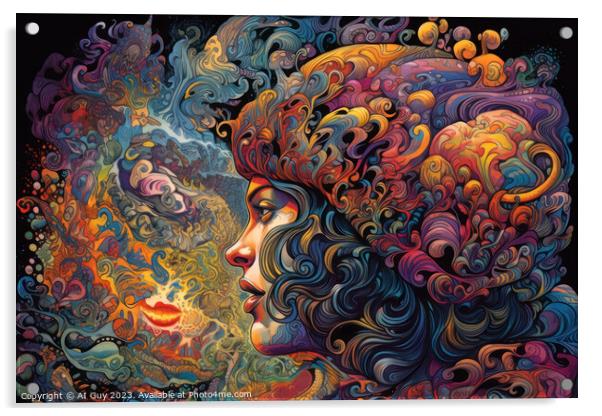 LSD Dreams Acrylic by Craig Doogan Digital Art