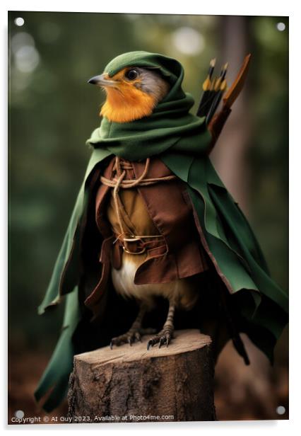 Robin Hood Acrylic by Craig Doogan Digital Art