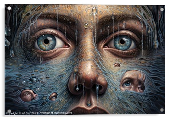 Psychedelic Art Acrylic by Craig Doogan Digital Art