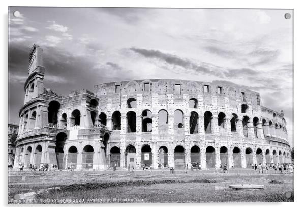 The Iconic Colosseum An Eternal Marvel Acrylic by Stefano Senise