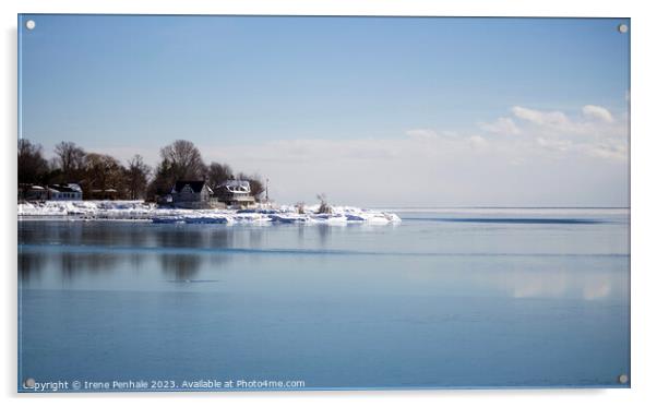 Serenity on the Lake Acrylic by Irene Penhale